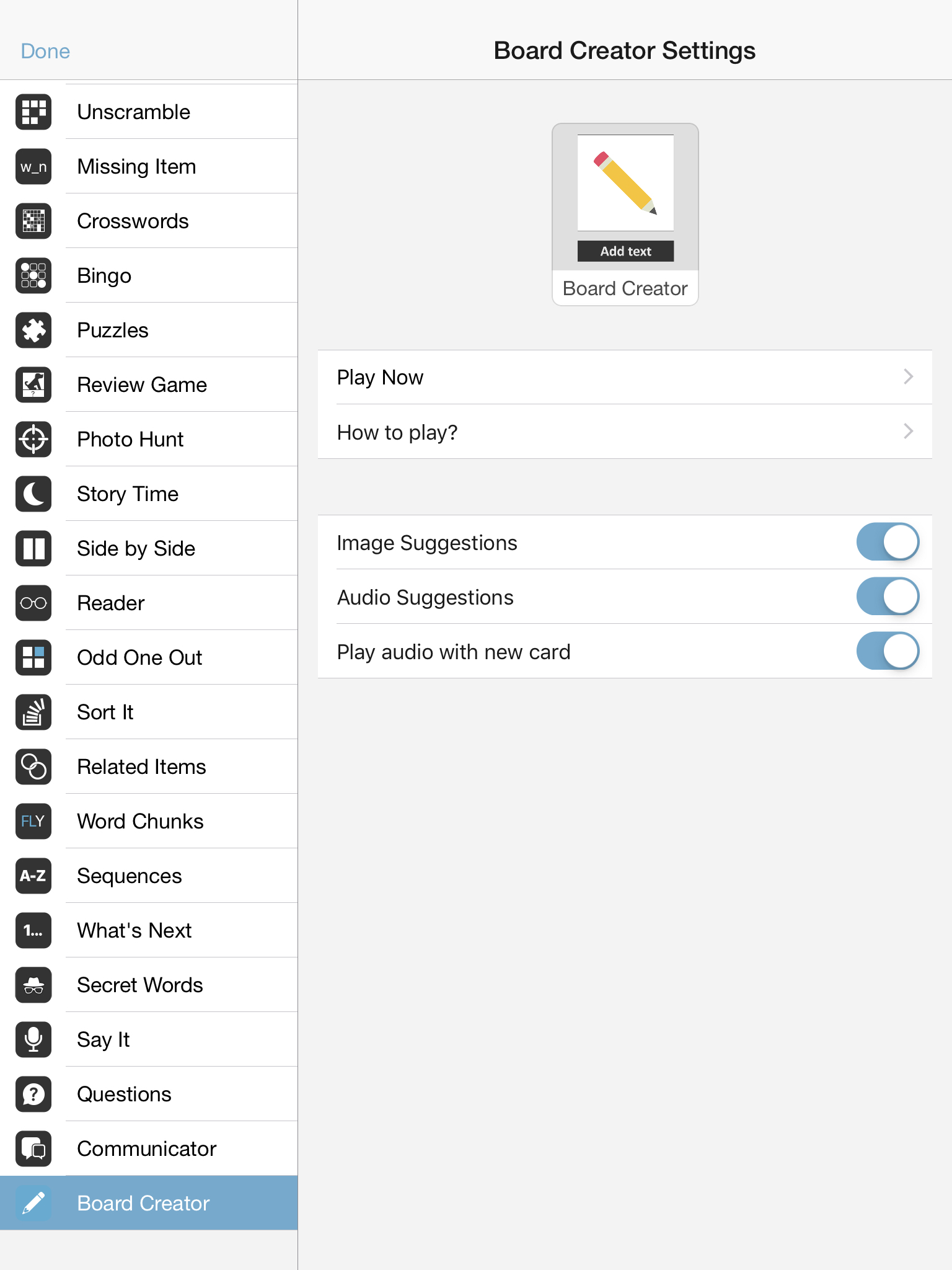 Board Creator — Bitsboard | Flashcards & Mini-Games for Personalized Learning Screenshot