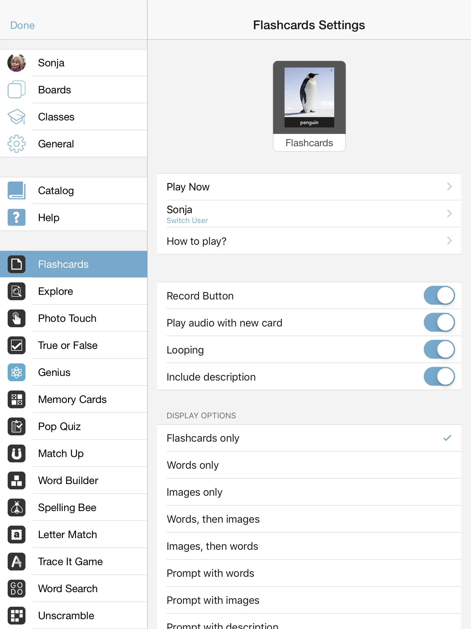 Flashcards - Engaging Flashcards Games for Preschool and Beyond — Bitsboard | Flashcards & Mini-Games for Personalized Learning Screenshot