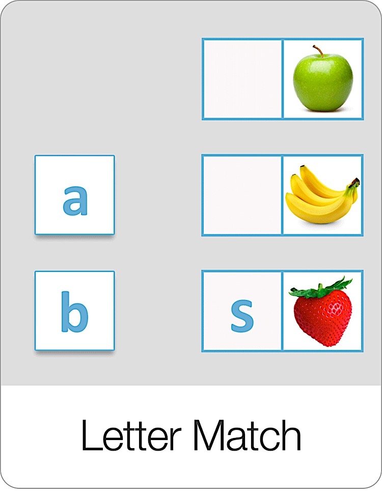 Letter Match Flashcards Game