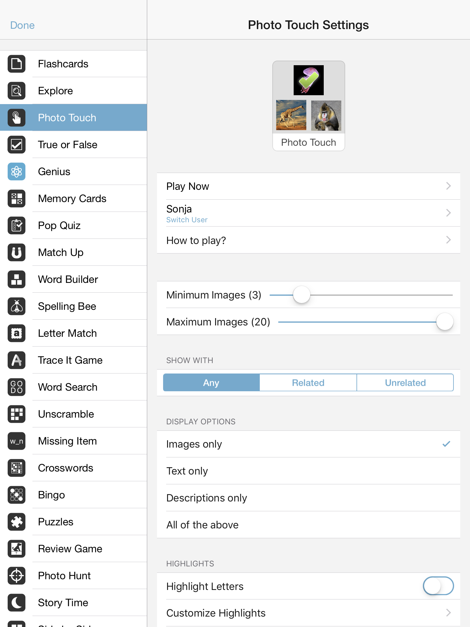 Photo Touch: Bilder erkennen und antippen Screenshot 1