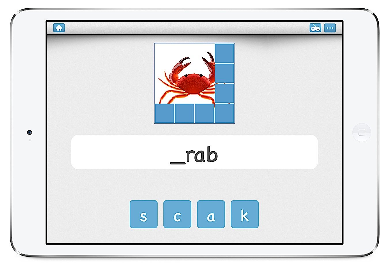 Flashcards Missing Letter Game