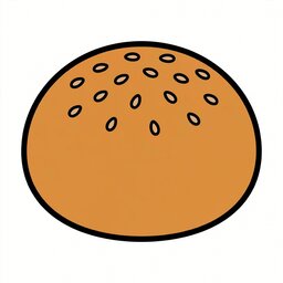 bun picture for short u CVC word families practice