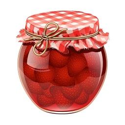 Jam picture for -am word family practice