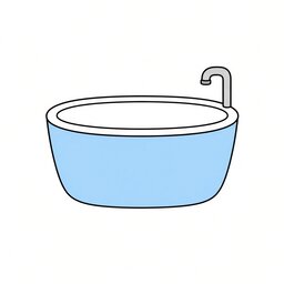 tub picture for short u CVC word families practice